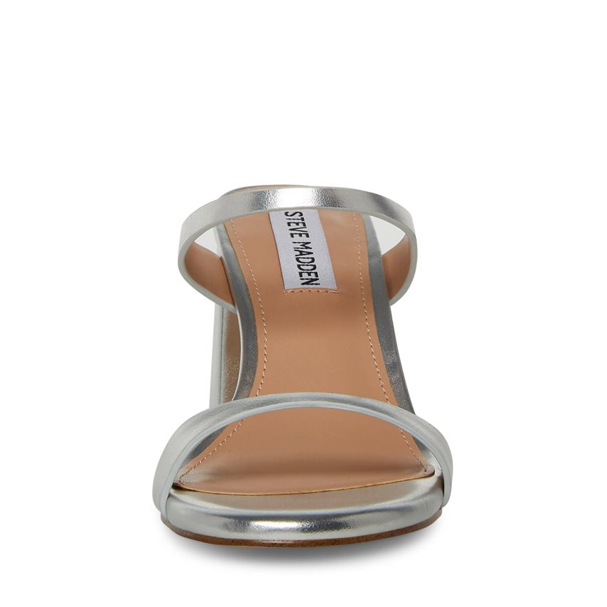 Sandalias Tacones Steve Madden Bridgette Mujer Plateadas | ES LC10S2